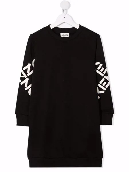 Kenzo Kids платье-толстовка с логотипом