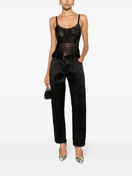 TOM FORD шелковые брюки бойфренды, черный