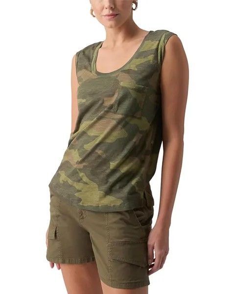 Футболка Sanctuary Traveler Twist Sleeve, цвет Renew Camo