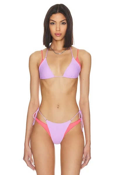 Топ Camila Coelho Elina, цвет Lavender & Hot Coral