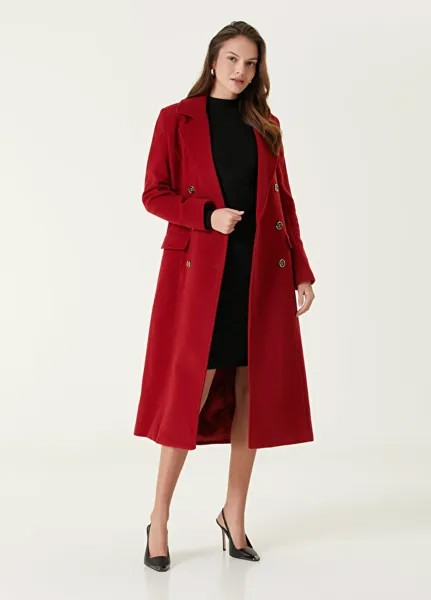 Красное двубортное пальто eliza Marciano