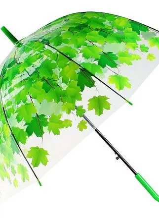 Зонт-трость унисекс полуавтоматический Эврика 2z0596566м зеленый