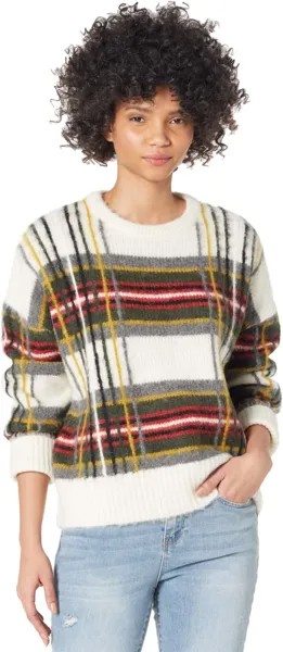 Свитер Sid Check Jumper AllSaints, цвет Cream/Olive/Red