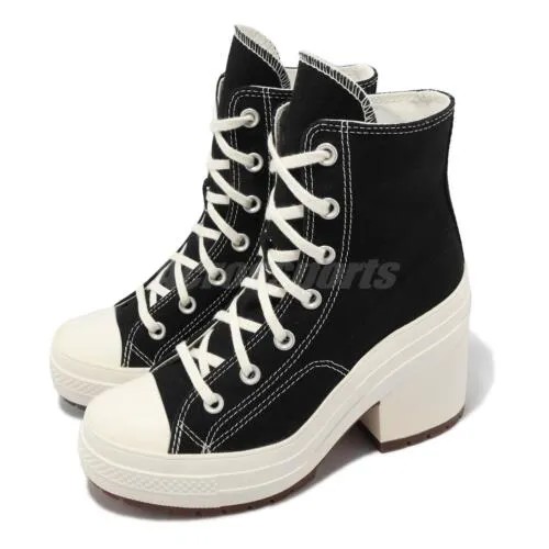 Converse Chuck 70 De Luxe Heel Черные мужские туфли унисекс на высоком каблуке на платформе A05347C