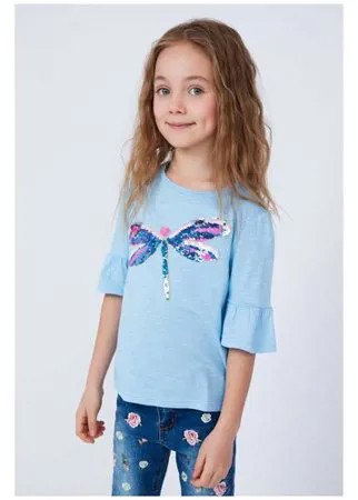 Лонгслив ZARINA 9123632432D Голубой 146