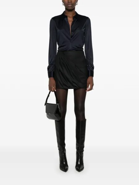 Helmut Lang рубашка из джерси, синий