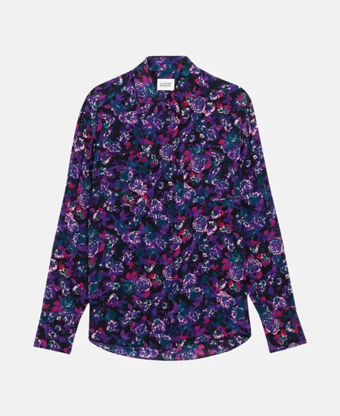 Шелковая блузка Claudie Pierlot, фиолетовый