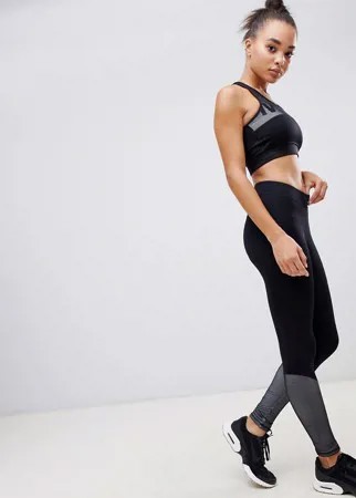 Леггинсы с классической талией и шнуровкой Ivy Park-Черный