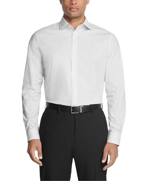 Мужская классическая рубашка Steel+ Slim Fit, эластичная, устойчивая к морщинам Calvin Klein, цвет Purple Multi