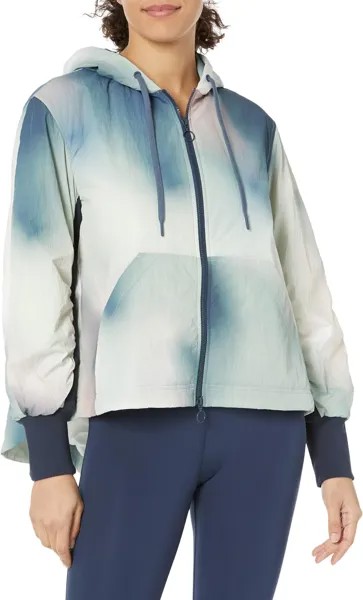 Толстовка Riley Zip Through Sweaty Betty, цвет Green Gradient Haze Print