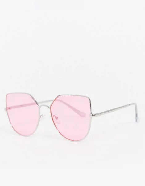 Розовые солнцезащитные очки 