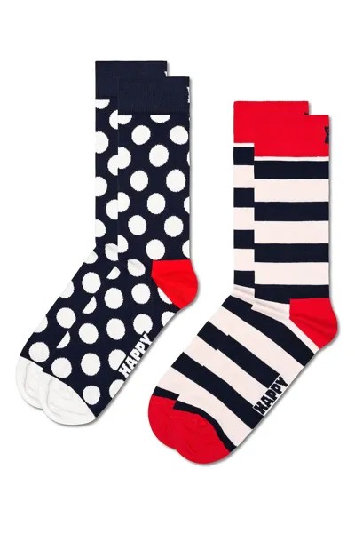 Короткие носки – 2 пары Happy Socks, красный