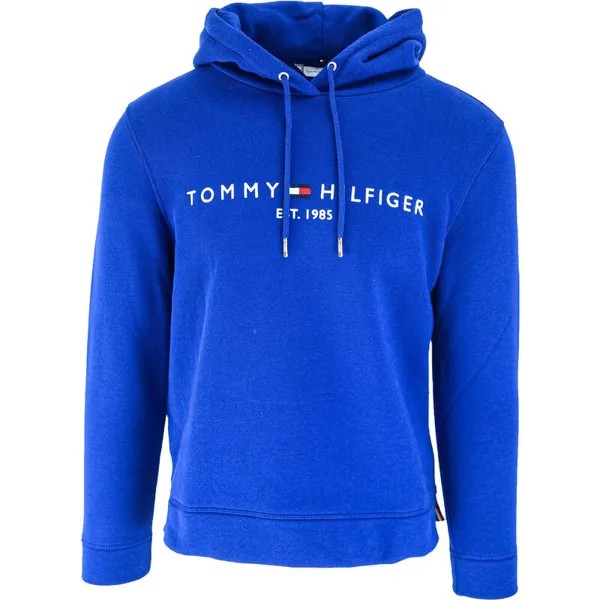 Толстовка с капюшоном Tommy Hilfiger из флиса с логотипом, синий, женский