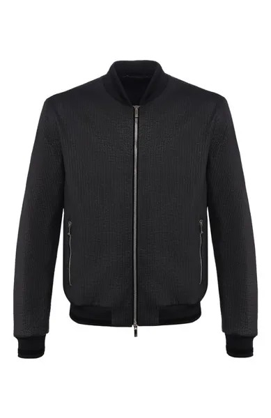 Кожаный бомбер Giorgio Armani