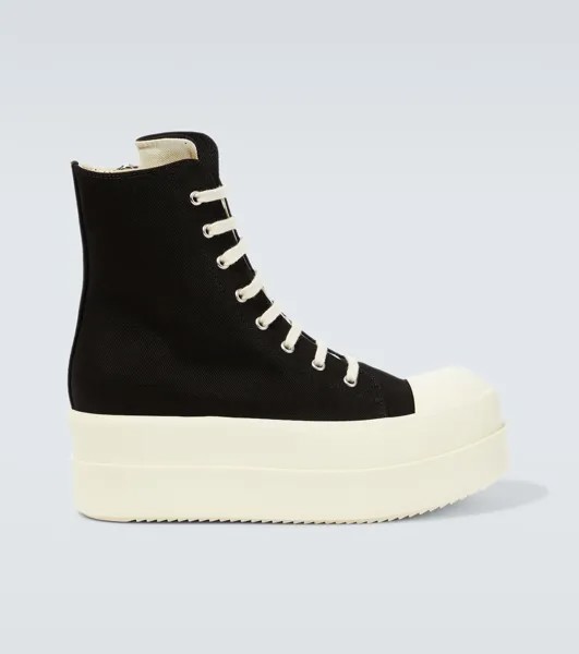 Джинсовые высокие кеды mega bumper Drkshdw By Rick Owens, черный