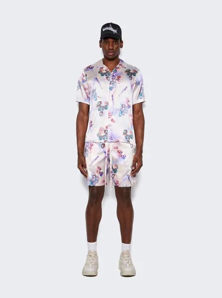 Шелковые шорты Nahmias, цвет Grape Print