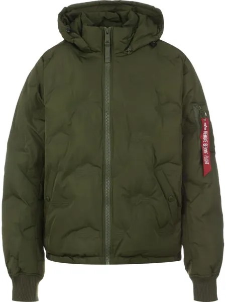 Пуховик Alpha Industries, цвет dark olive