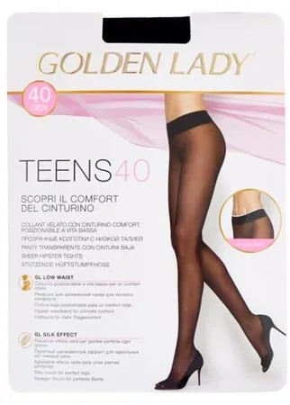 Колготки Golden Lady Teens Vita Bassa 40 den, размер 3-M, nero (черный)