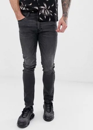 Черные выбеленные джинсы скинни Voi Jeans-Черный