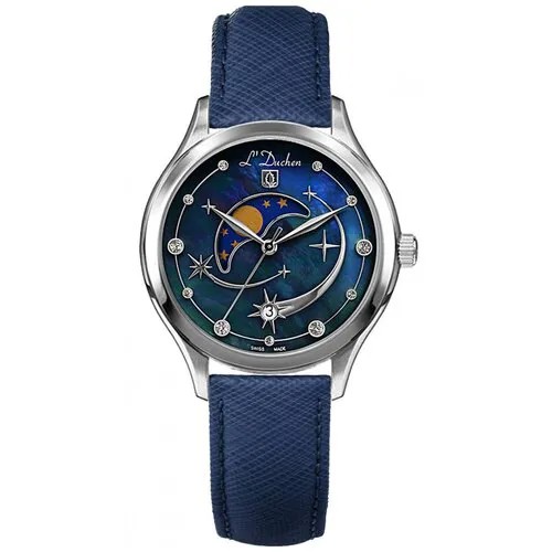 Наручные часы L'Duchen L'Duchen D 837.13.47, синий, серебряный