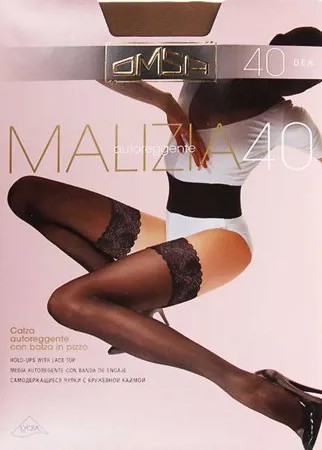 Чулки Omsa MALIZIA 40/4-L/карамель (caramello)