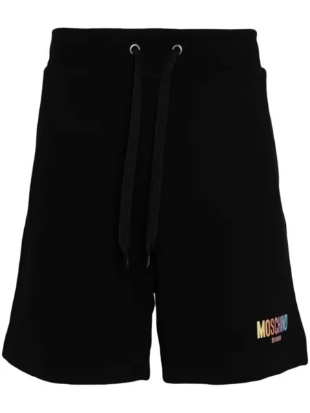 Спортивные шорты с логотипом Moschino, черный