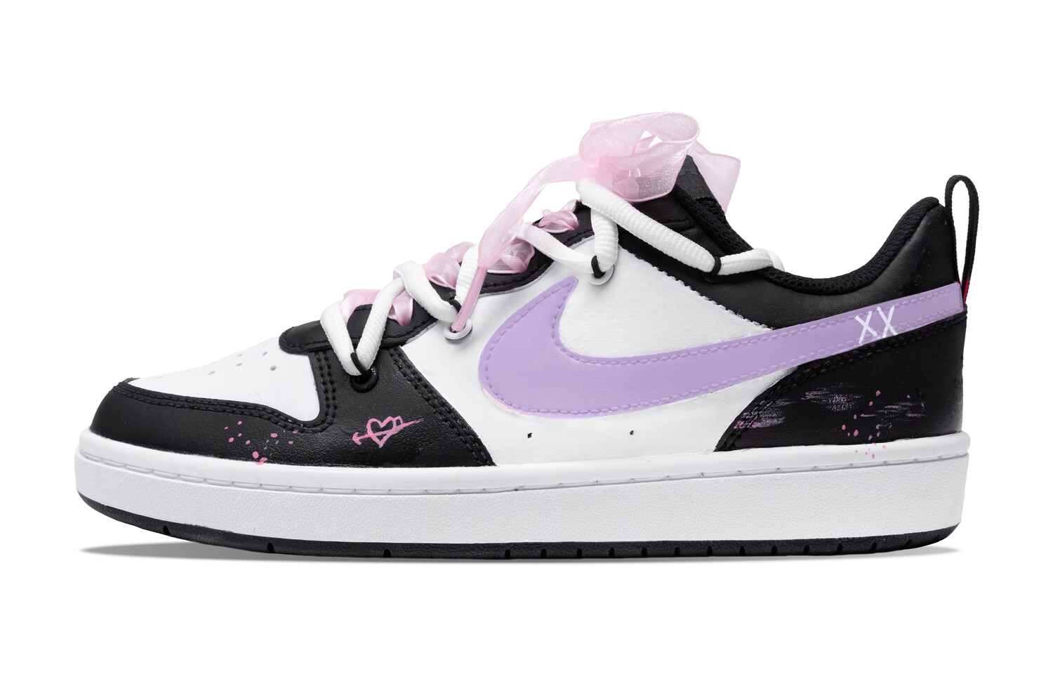 Кроссовки Nike Court Borough 2 Skateboarding Shoes Women's Low-top Purple, красный
