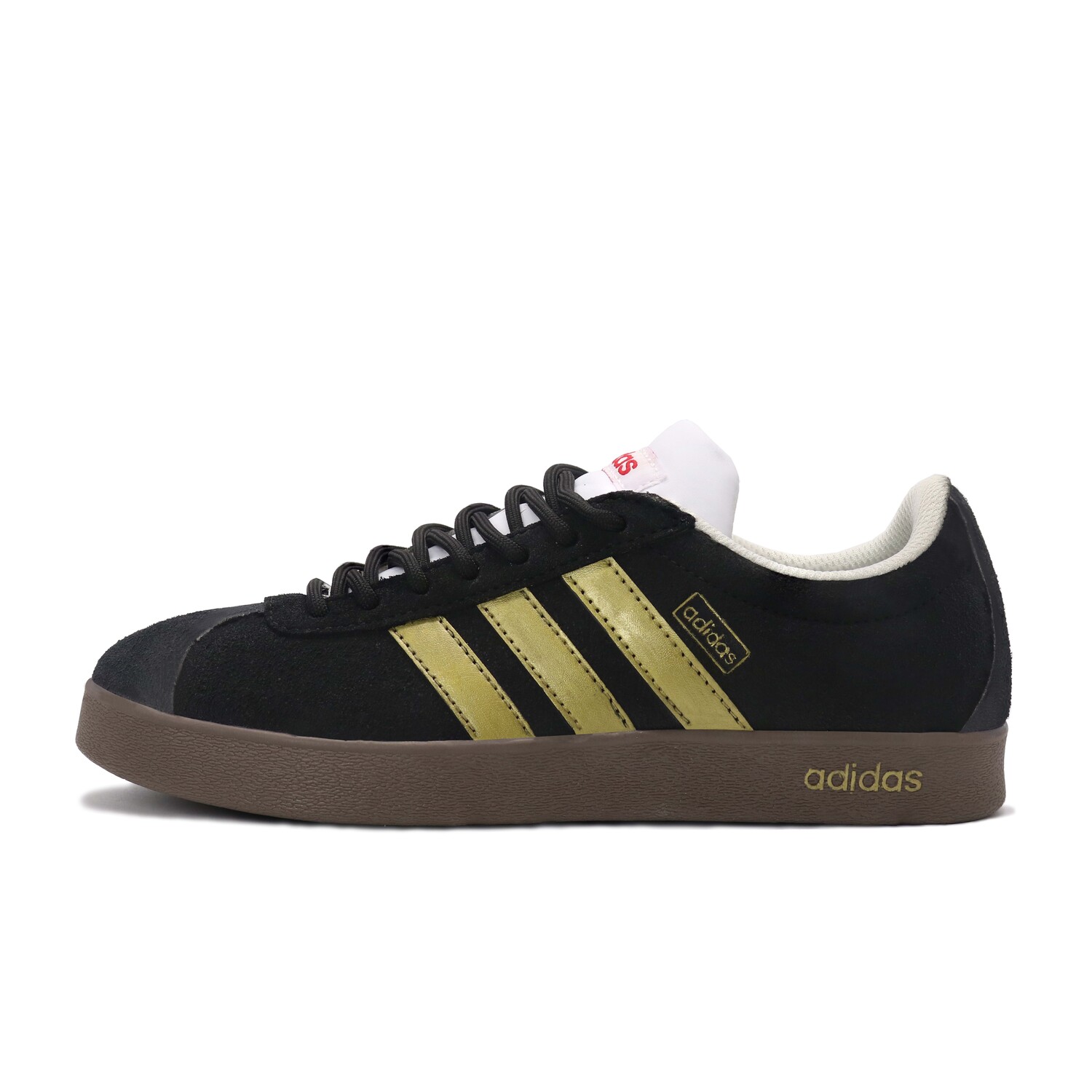 Кроссовки adidas neo Vl Court Classic Skateboarding Shoes Unisex Low-top Black/gold, черный/золотой