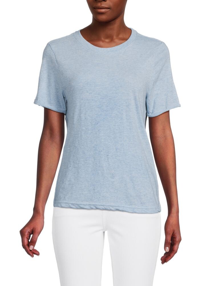 Футболка с закатанными манжетами Saks Fifth Avenue, цвет Sea Breeze