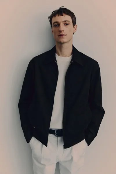 Куртка regular fit из твила H&M, черный