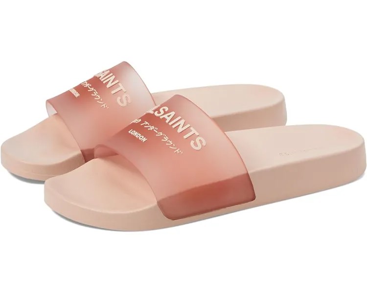 Сандалии AllSaints Underground Slider, цвет Pale Rose Pink