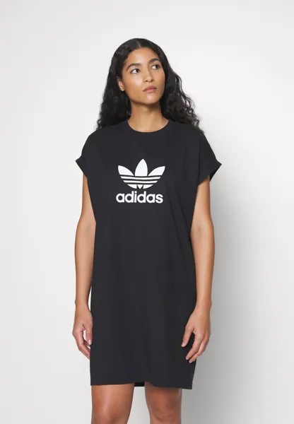 Платье из джерси adidas Originals, черный