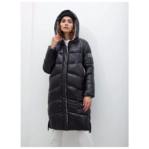 Женское зимнее пальто. MALINARDI. цвет черный, размер l