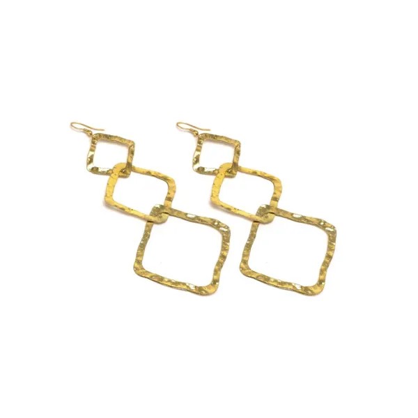 Earrings 3 Thin Rhombus (Серьги)