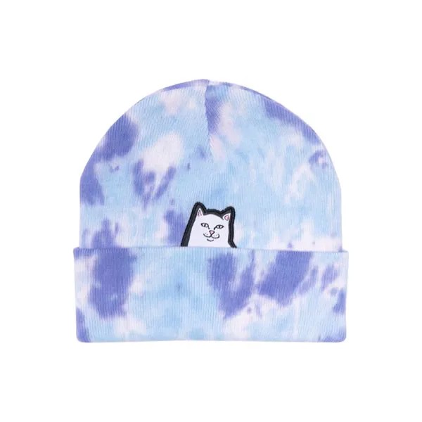 Шапка RIPNDIP Lord Nermal Tie Dye Beanie Purple 2022