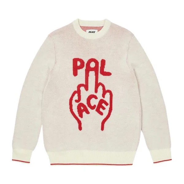 Джемпер Palace Finger Up Knit 'White', белый