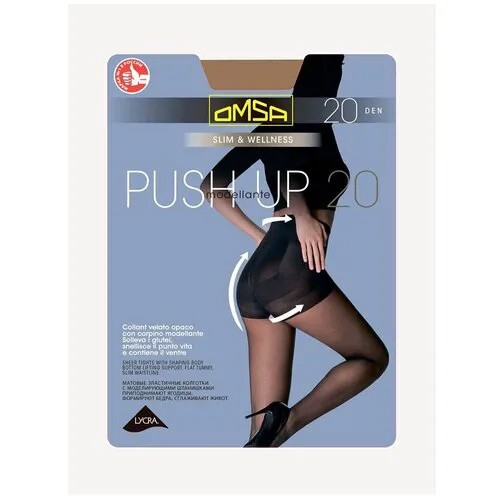 Колготки Omsa Push Up, 20 den, размер 5, бежевый