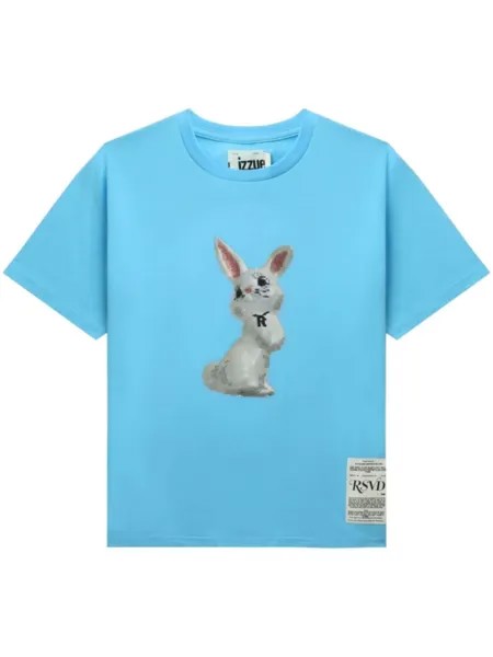 Izzue футболка с принтом Bunny, синий