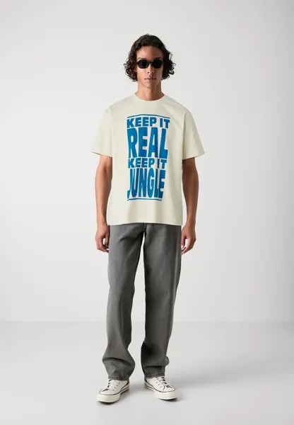 Футболки с принтом KEEP IT REAL UNISEX Edwin, цвет Whitecap Gray