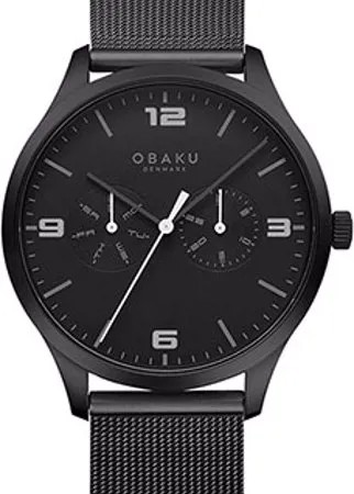 Fashion наручные  мужские часы Obaku V249GMBBMB. Коллекция Mesh