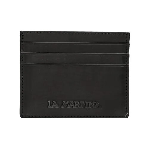 Бумажник La Martina, фактура гладкая, черный