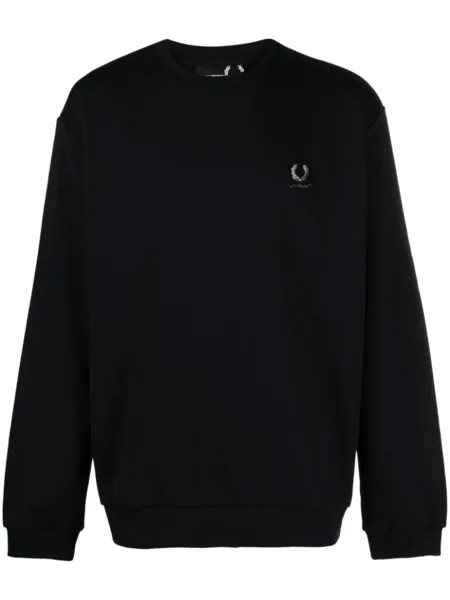 Raf Simons толстовка с вышитой надписью, черный