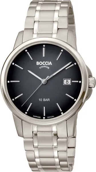 Наручные часы кварцевый мужские Boccia Titanium 3633-07 титановые