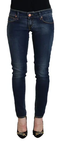 Джинсы ACHT Синие хлопковые женские повседневные узкие брюки с низкой талией Tag s. W26 Рекомендуемая розничная цена 250 долларов США