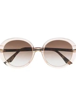 Emmanuelle Khanh круглые солнцезащитные очки с градиентными линзами
