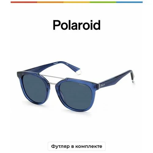 Солнцезащитные очки Polaroid Polaroid PLD 2113/S/X 086 C3 PLD 2113/S/X PJP C3, синий