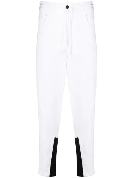 Ann Demeulemeester зауженные брюки с контрастными манжетами