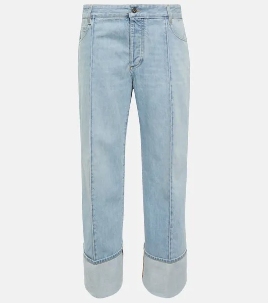 Закругленные джинсы средней посадки BOTTEGA VENETA, синий