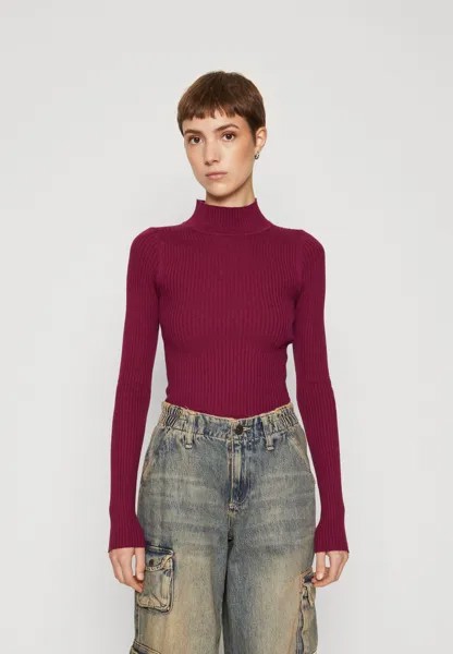 Свитер FITTED MOCK NECK American Eagle, бордовый