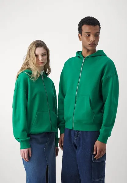 Толстовка JPRBLUHARVEY ZIP HOOD UNISEX Jack & Jones, цвет verdant green